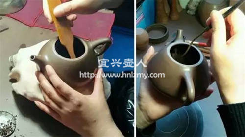 推墻刮底，壺內的細節處理
