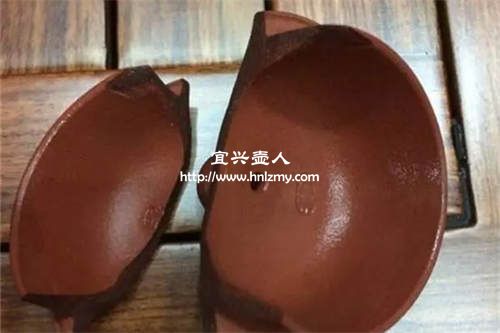 紫砂壺磕破皮里面是白色對嗎