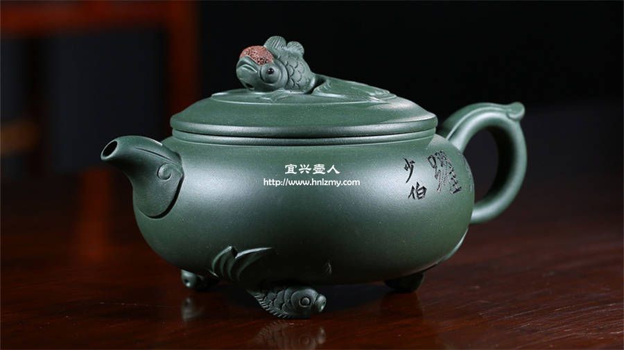 綠色的民國綠泥紫砂壺