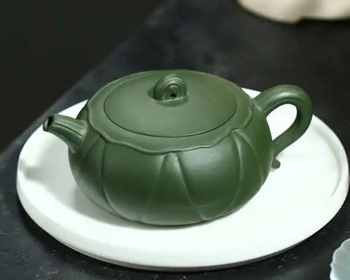 綠泥紫砂壺煅燒能成藍色嗎1