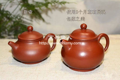 紫砂壺包漿對(duì)比圖