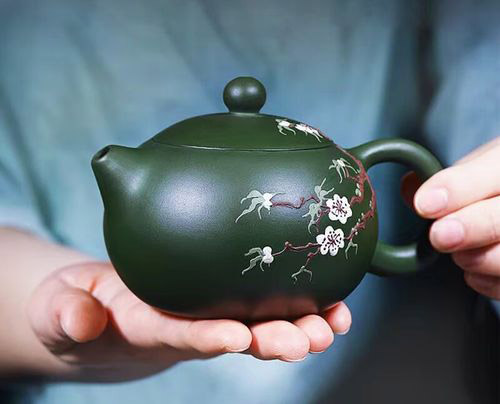 綠泥紫砂壺煅燒能成藍色嗎2